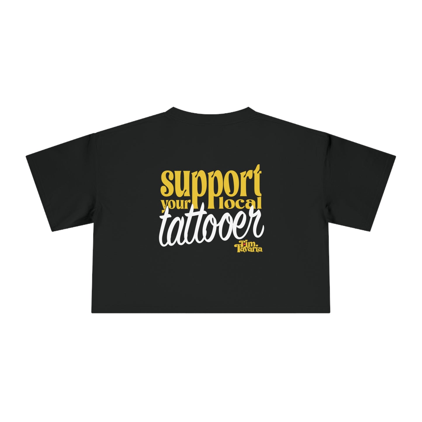 Women's Support Local Crop tee