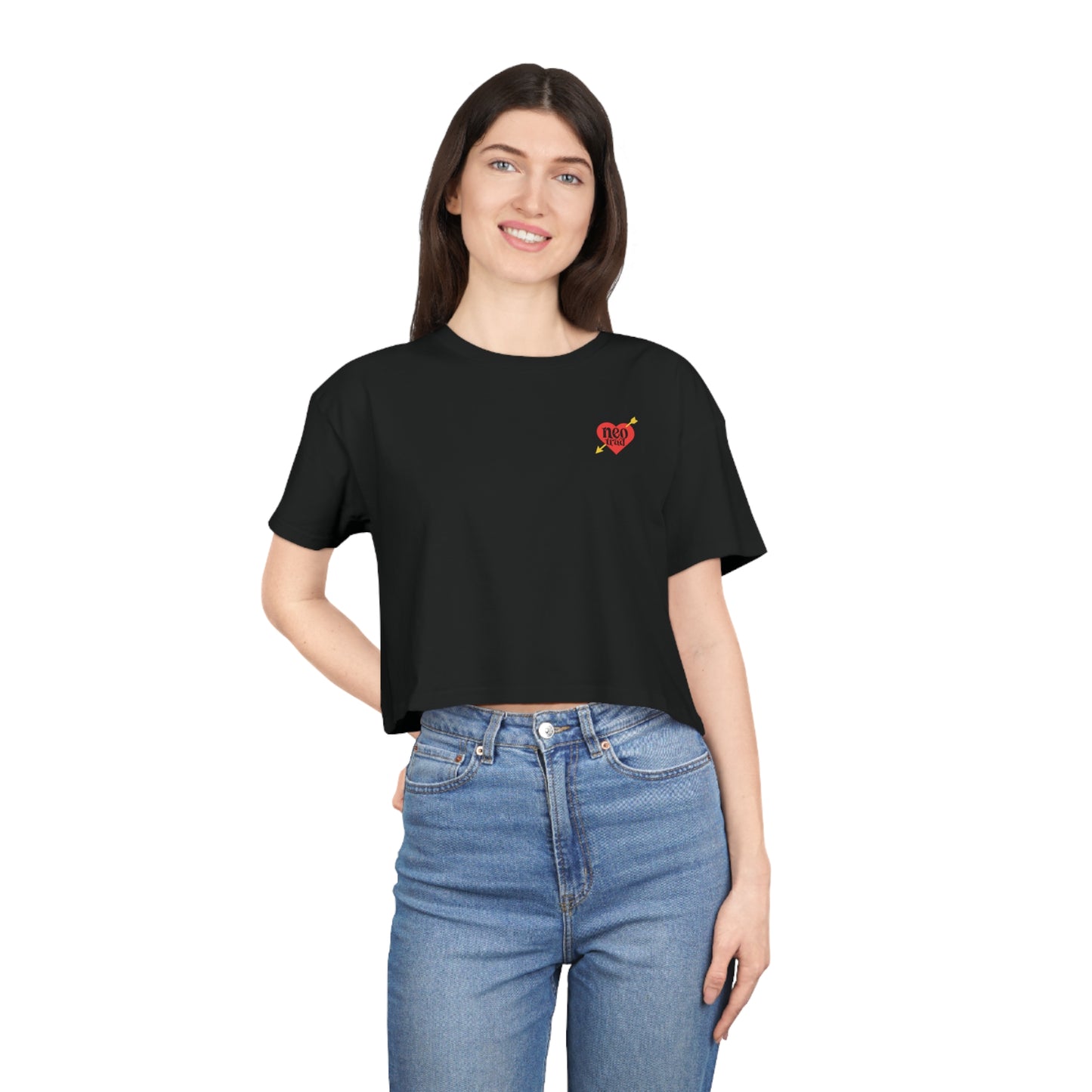 Women's Support Local Crop tee